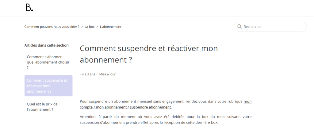 Comment résilier un abonnement Bisslim annuel ?